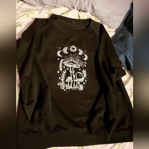 Black Moon And Mushroom Sweater